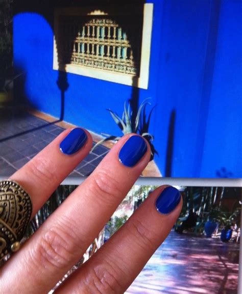 Alors là, chapeau YSL !! (vernis Bleu Majorelle inside).